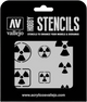 Radioactivity Signs Stencil-Vallejo-Radaddel