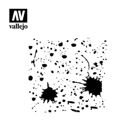 Splash & Stains Stencil-Vallejo-Radaddel