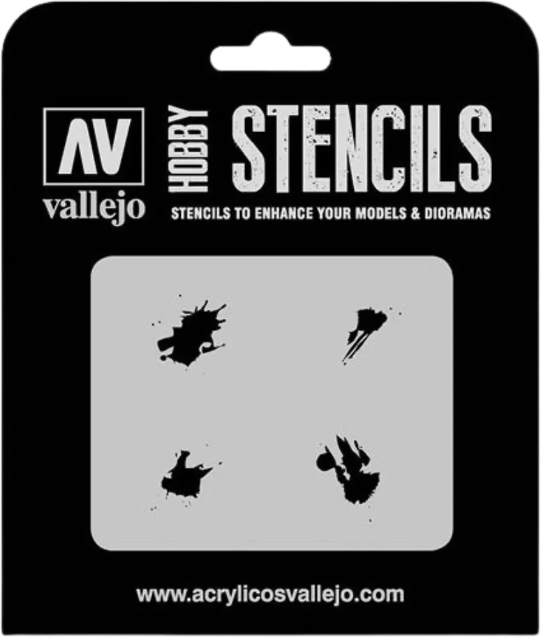 Petrol Spills Stencil-Vallejo-Radaddel