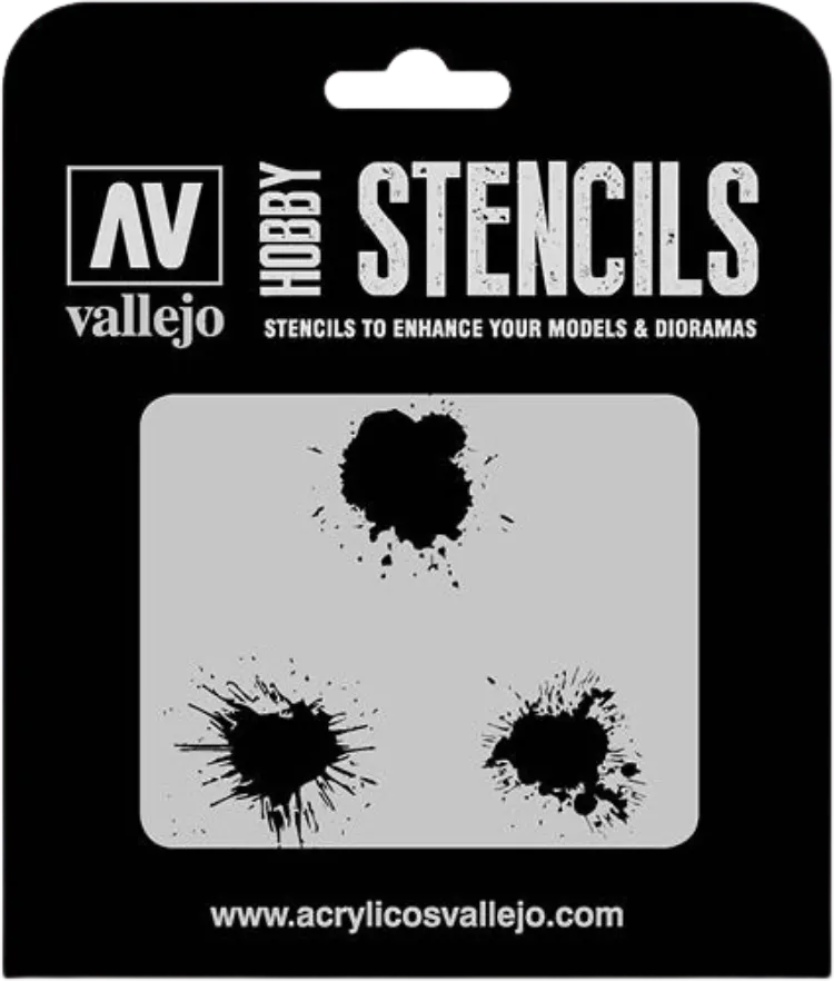 Paint Stains Stencil-Vallejo-Radaddel