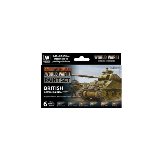 Model Color: WWII British Armour & Infantry-Vallejo-Radaddel
