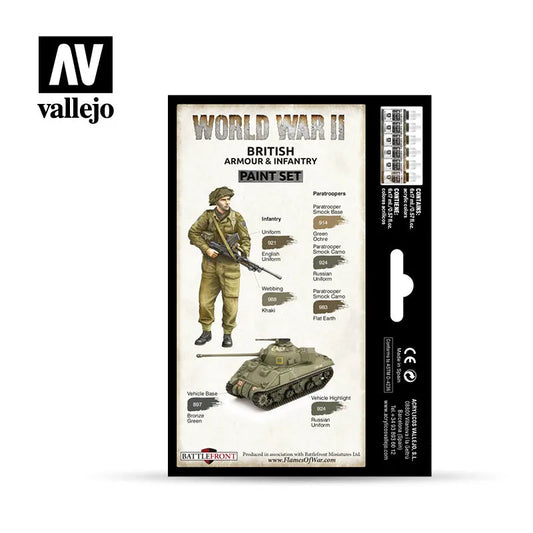 Model Color: WWII British Armour & Infantry-Vallejo-Radaddel