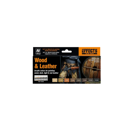 Model Color: Wood & Leather Set-Vallejo-Radaddel