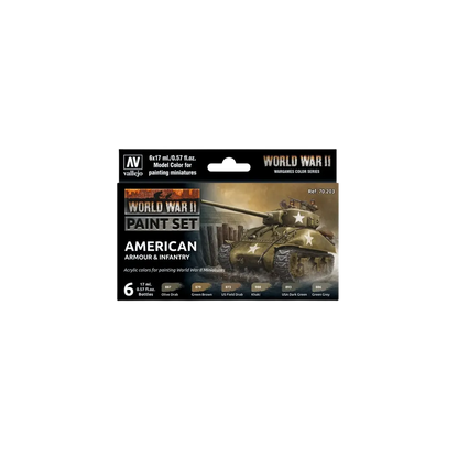 Model Color: WWII American Armour & Infantry-Vallejo-Radaddel