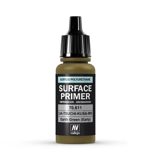 Vallejo Surface Primer IJA-Tsuchi-Kusa-IRO Earth Green (early) 17 ml 70611-Vallejo-Radaddel
