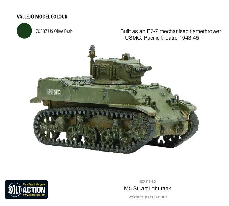M5 Stuart-Warlord Games-Radaddel