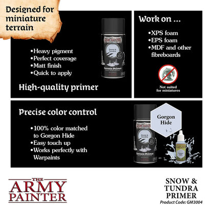 Gamemaster: Snow & Tundra Terrain Primer-The Army Painter-Radaddel