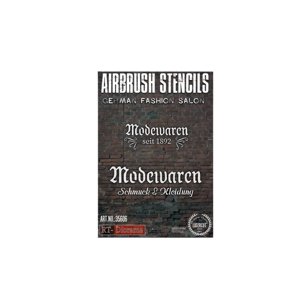 Stencil: German Fashion Salon 1/35-AK-Interactive-Radaddel