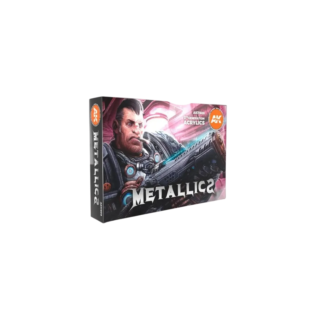 Metallics Colors Set-AK-Interactive-Radaddel