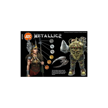 Metallics Colors Set-AK-Interactive-Radaddel