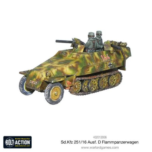 Sd.Kfz 251/16 Ausf D Flammpanzerwagen Half Track-Warlord Games-Radaddel