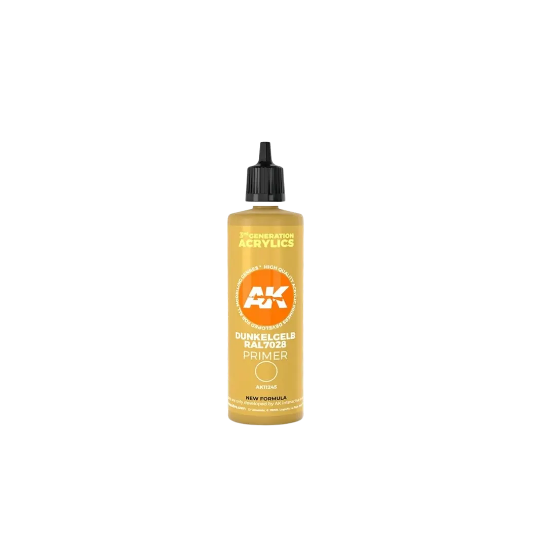 Dunkelgelb RAL 7028 Dark Yellow Surface Primer 100 ml-AK-Interactive-Radaddel