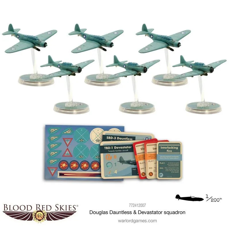 Douglas Dauntless & Devastator Squadron-Warlord Games-Radaddel