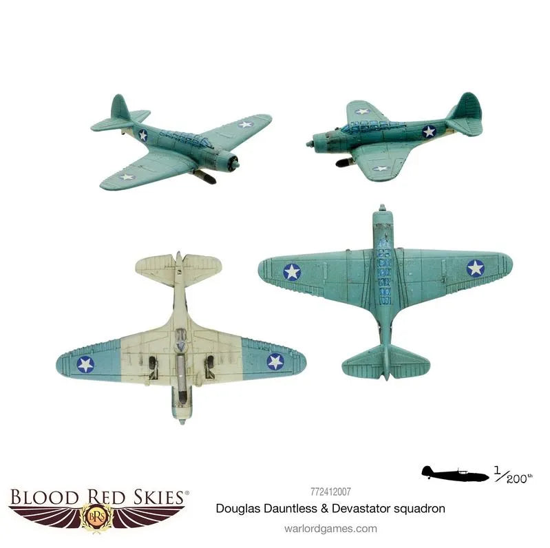 Douglas Dauntless & Devastator Squadron-Warlord Games-Radaddel