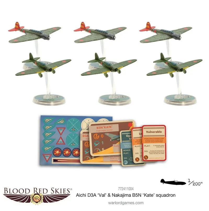 Aichi D3A Val & Nakajima B5N Kate Squadron-Warlord Games-Radaddel
