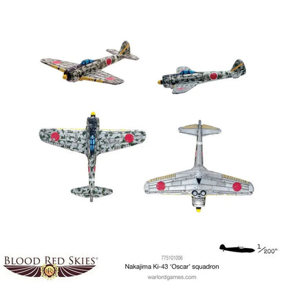 Nakajima Ki-43 II 'Oscar' Squadron-Warlord Games-Radaddel