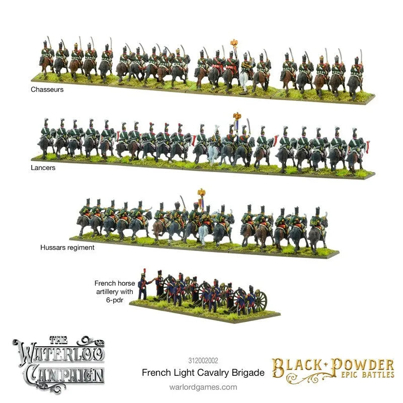 Epic Battles: Waterloo - French Light Cavalry Brigade-Warlord Games-Radaddel