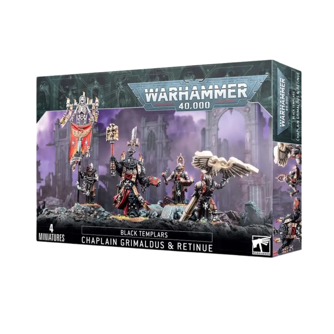 Black Templars: High Chaplain Grimaldus and Retinue-Games Workshop-Radaddel