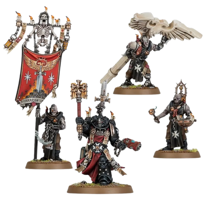Black Templars: High Chaplain Grimaldus and Retinue-Games Workshop-Radaddel