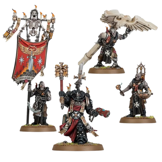 Black Templars: High Chaplain Grimaldus and Retinue-Games Workshop-Radaddel