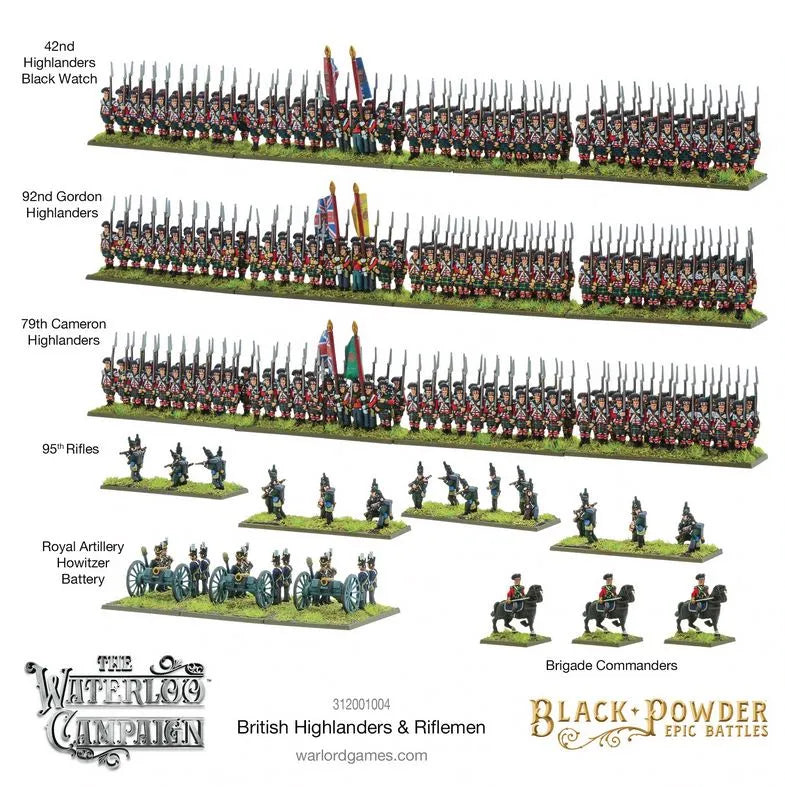Epic Battles: British Highlanders & Riflemen-Warlord Games-Radaddel