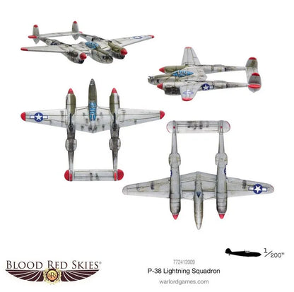 P-38 Lightning Squadron-Warlord Games-Radaddel