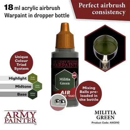 Air Warpaint Militia Green (37)-The Army Painter-Radaddel