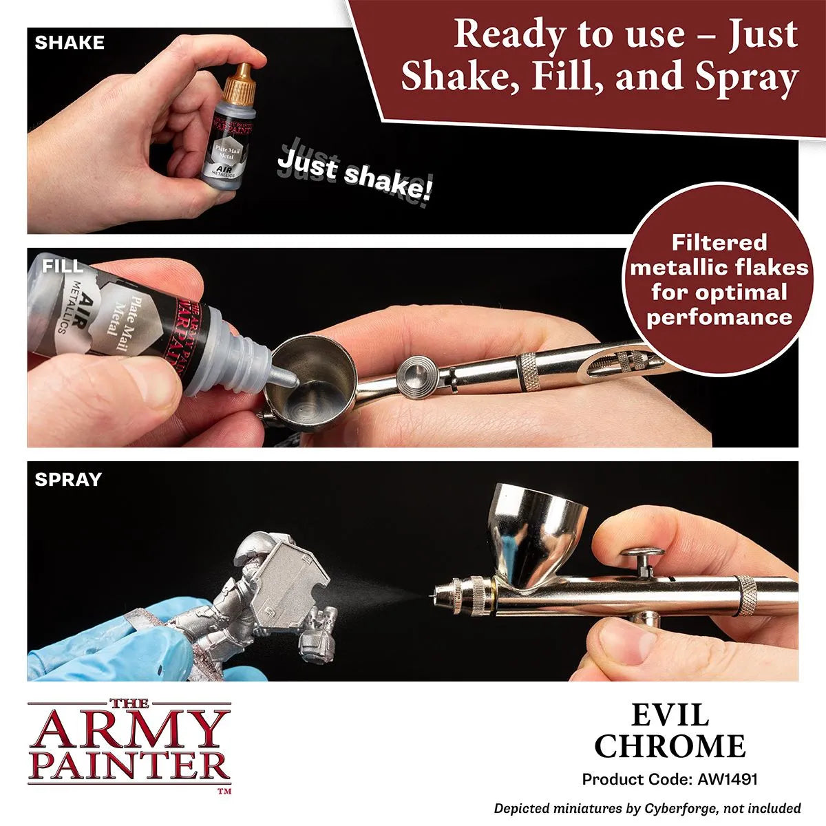 Air Warpaint Evil Chrome (117)-The Army Painter-Radaddel