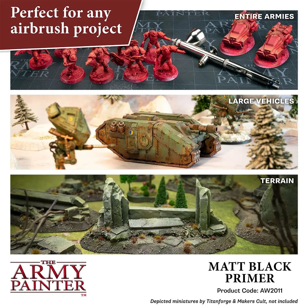 Air Primer Black, 100 ml-The Army Painter-Radaddel