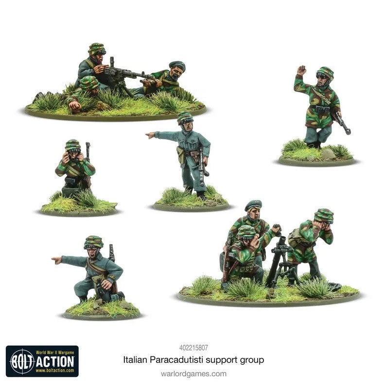 Italian Paracadutisti support group-Warlord Games-Radaddel