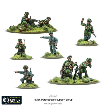 Italian Paracadutisti support group-Warlord Games-Radaddel