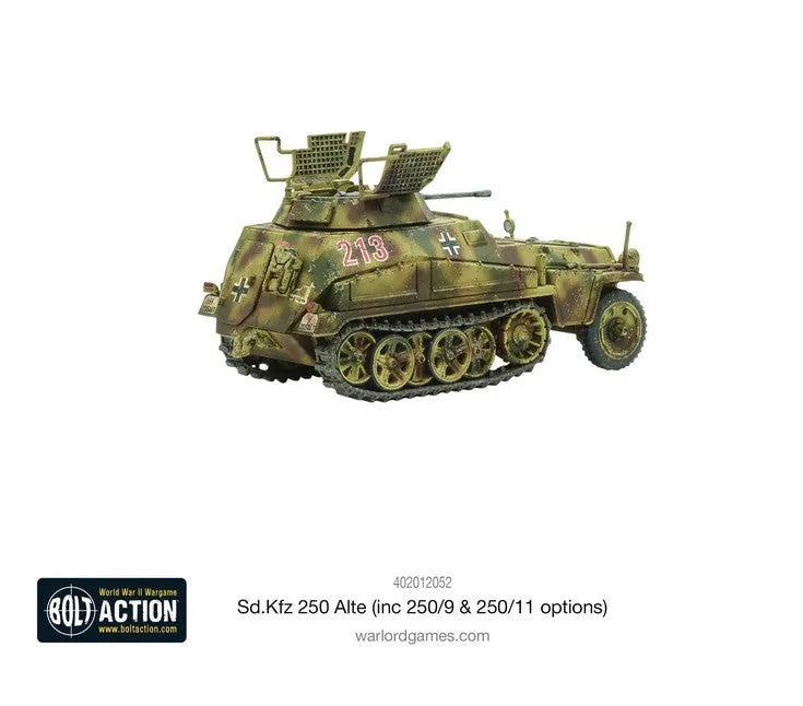Sd.Kfz 250 Alte Half Track (opt. To make 250/1, 250/9 or 250/11)-Warlord Games-Radaddel