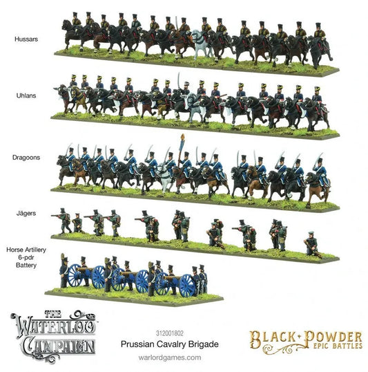 Epic Battles-Waterloo: Prussian Cavalry Brigade-Warlord Games-Radaddel