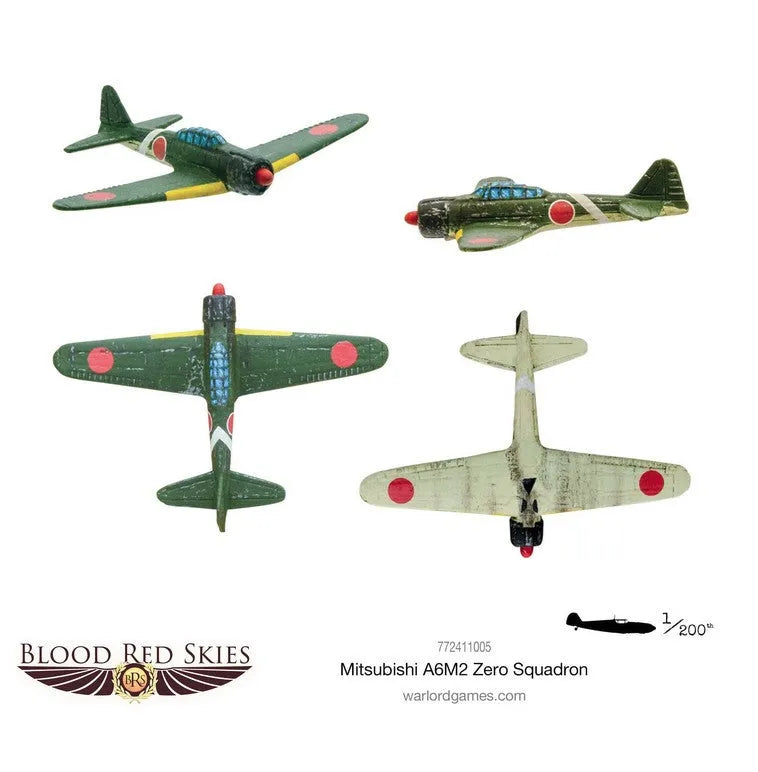Mitsubishi A6M2 Zero Squadron-Warlord Games-Radaddel