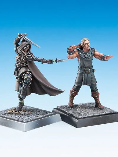 Battitore & Harlequina-Freebooter Miniatures-Radaddel
