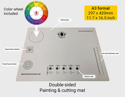 RGG Painting Mat A3 - Cut resistant-Redgrass Gaming-Radaddel