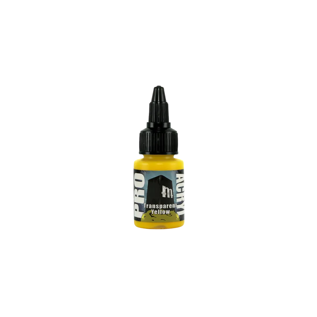 Pro Acryl Transparent Yellow (22ml)-Monument Hobbies-Radaddel