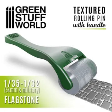 Strukturierte Walze Mit Griff - Steinfliesenboden-Greenstuff World-Radaddel