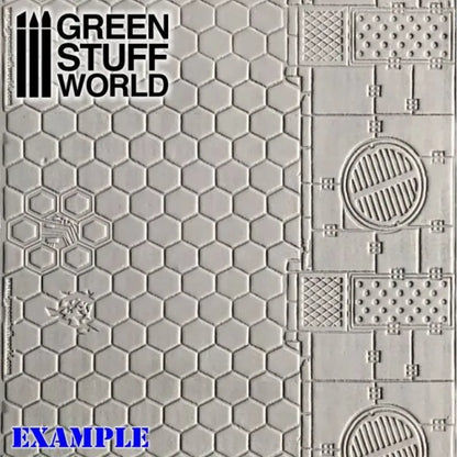 Strukturwalze - Sechsecke-Greenstuff World-Radaddel