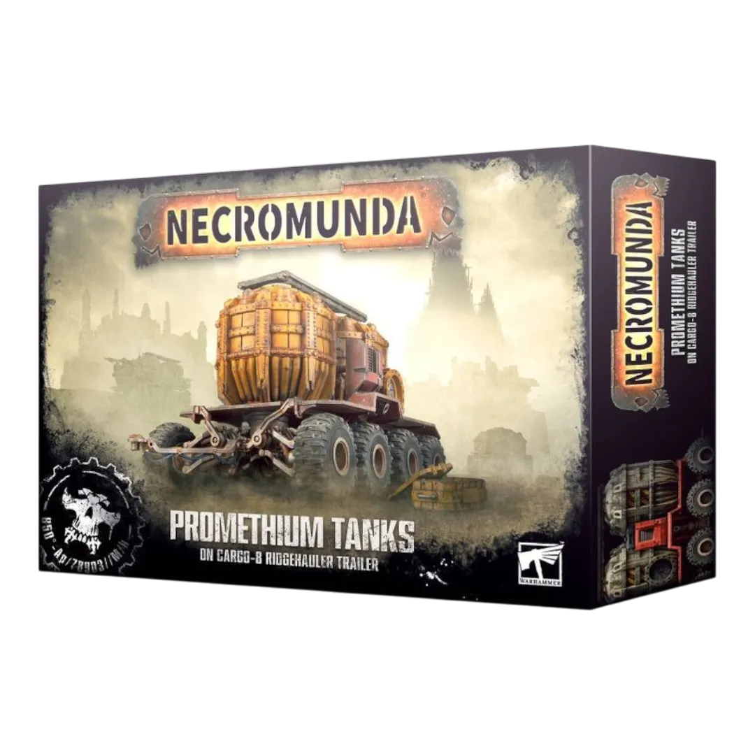 Necromunda: Promethium Tanks on Cargo-8 Ridgehauler Trailer-Games Workshop-Radaddel