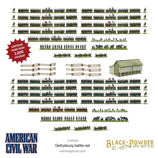 BP Epic Battles: Amercan Civil War Gettysburg Battle Set (Englisch)-Warlord Games-Radaddel