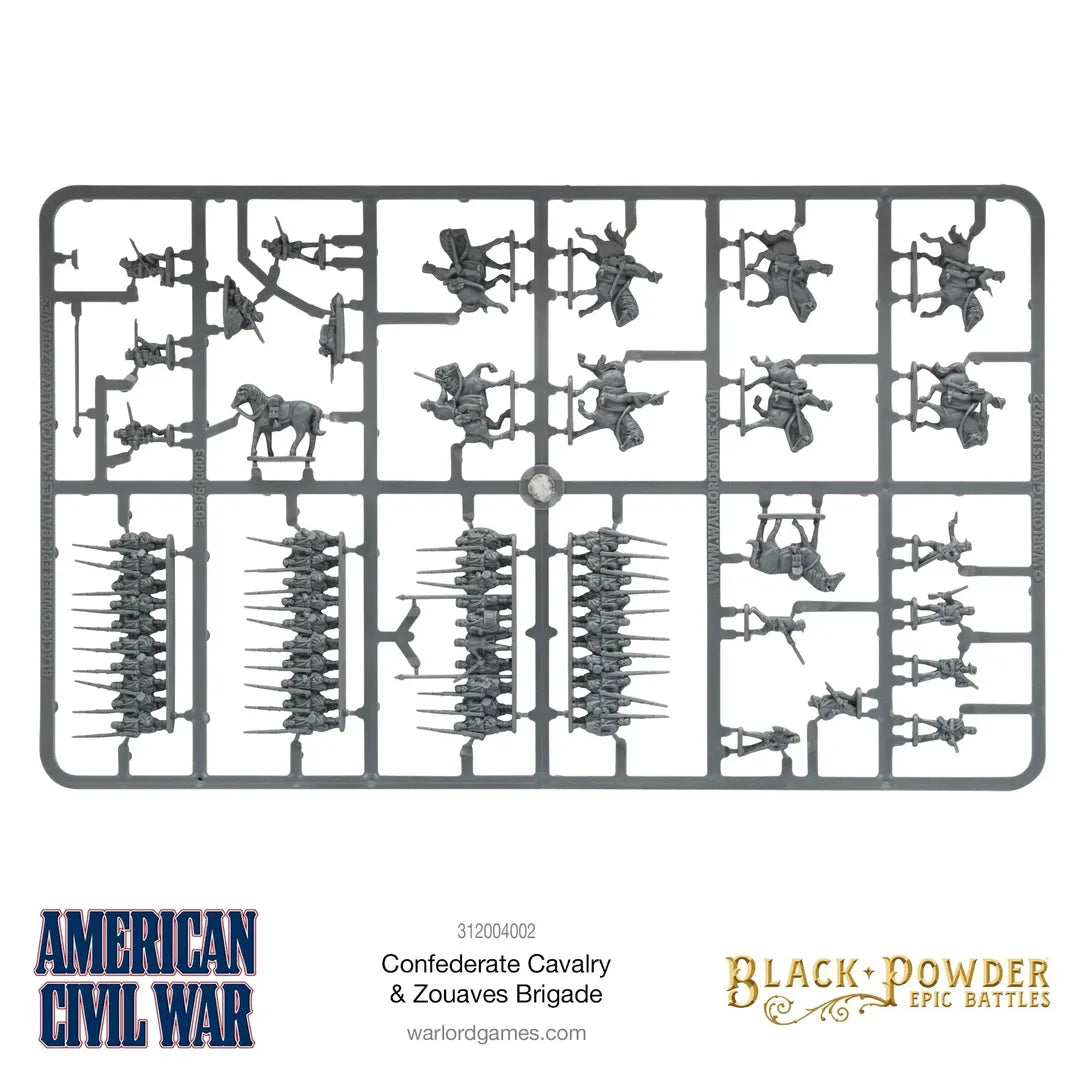 BP Epic Battles: Amercan Civil War Confederate Cavalry & Zouaves Brigade-Warlord Games-Radaddel