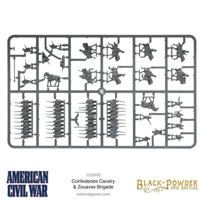 BP Epic Battles: Amercan Civil War Confederate Cavalry & Zouaves Brigade-Warlord Games-Radaddel