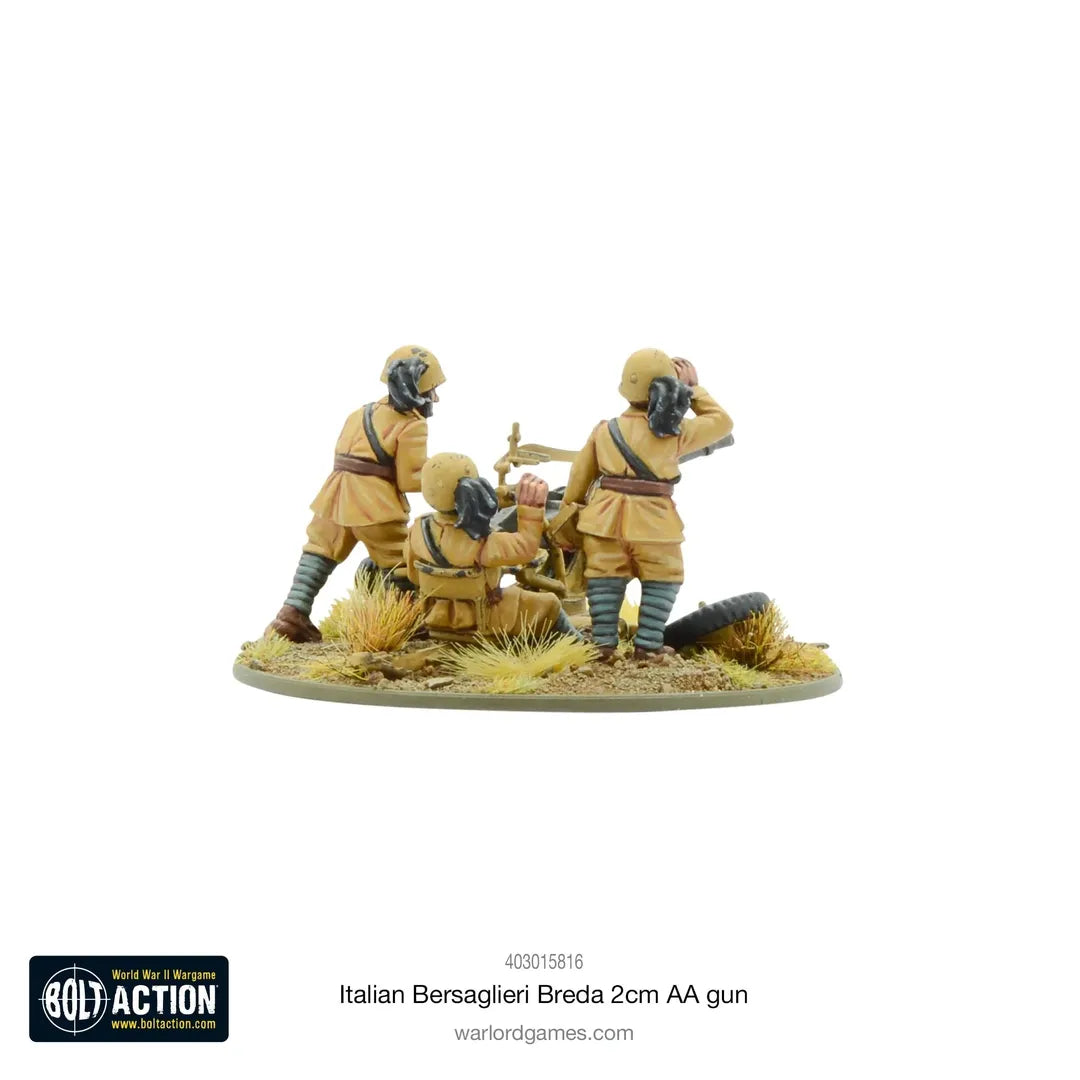 Italian Bersaglieri Breda 2cm AA Gun-Warlord Games-Radaddel
