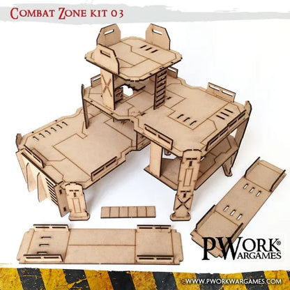 MDF Terrain Combat Zone 03-PWork Wargames-Radaddel