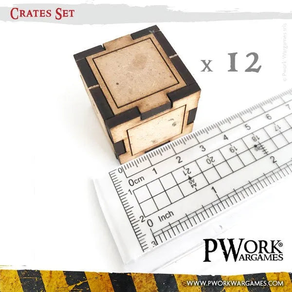 MDF Terrain Crates Set-PWork Wargames-Radaddel