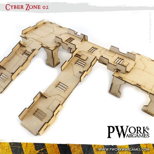 MDF Terrain Cyber Zone 02-PWork Wargames-Radaddel