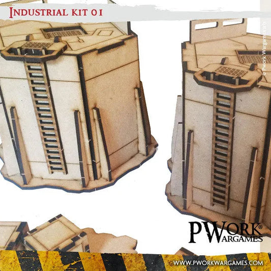 MDF Terrain Industrial 01-PWork Wargames-Radaddel