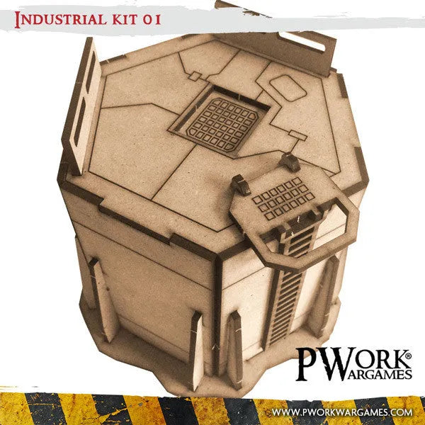 MDF Terrain Industrial 01-PWork Wargames-Radaddel