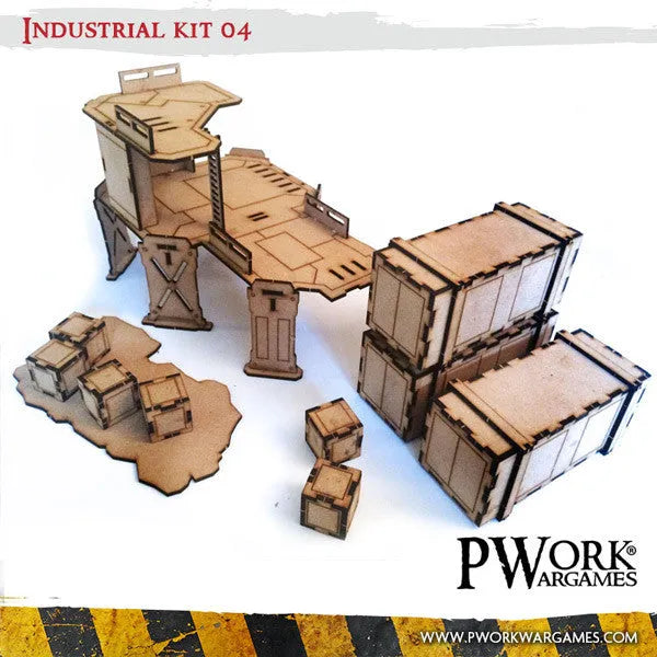 MDF Terrain Industrial 04-PWork Wargames-Radaddel